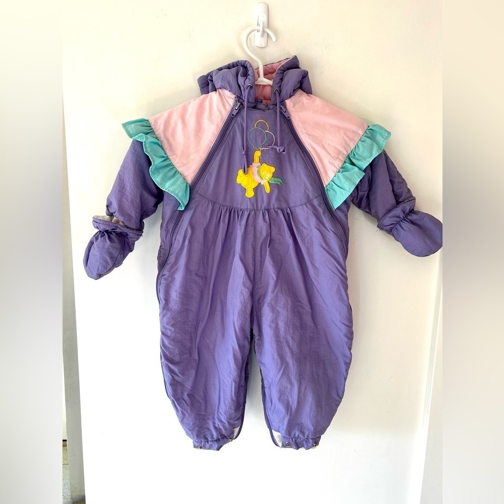 VINTAGE Winnie the Pooh 80’s/90’s Snowsuit | Made in Korea | Embroidered